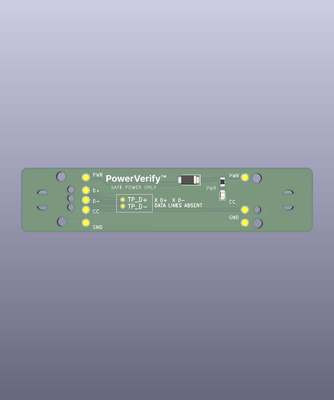 PowerVerify AirGap — Transparent USB-C Data Blocker (Pre-Order)